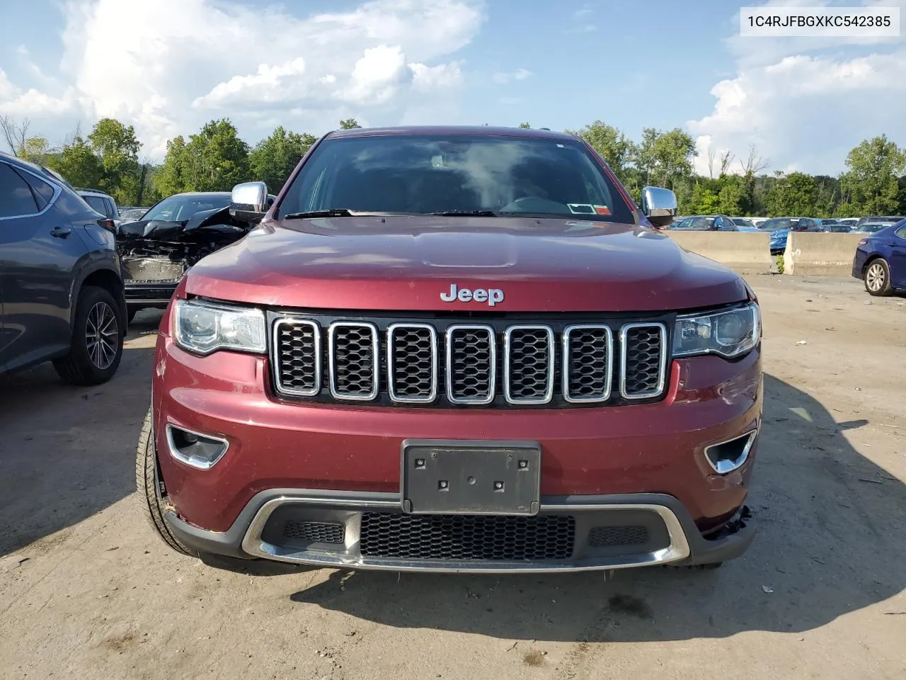 2019 Jeep Grand Cherokee Limited VIN: 1C4RJFBGXKC542385 Lot: 69073014