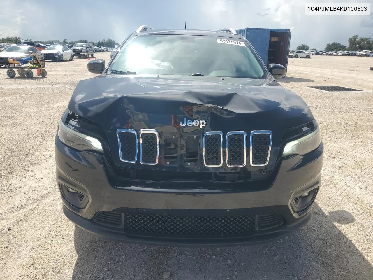 2019 Jeep Cherokee Latitude Plus VIN: 1C4PJMLB4KD100503 Lot: 69125974