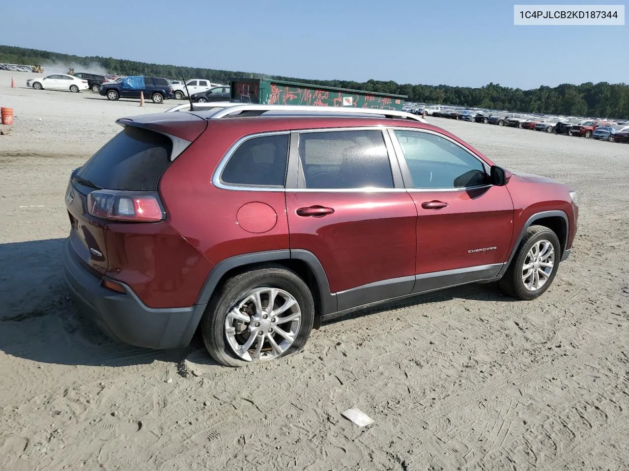 2019 Jeep Cherokee Latitude VIN: 1C4PJLCB2KD187344 Lot: 69189034