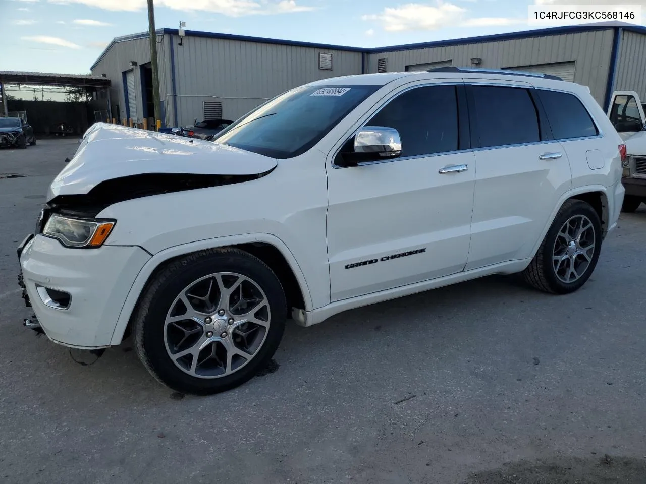 2019 Jeep Grand Cherokee Overland VIN: 1C4RJFCG3KC568146 Lot: 69240094