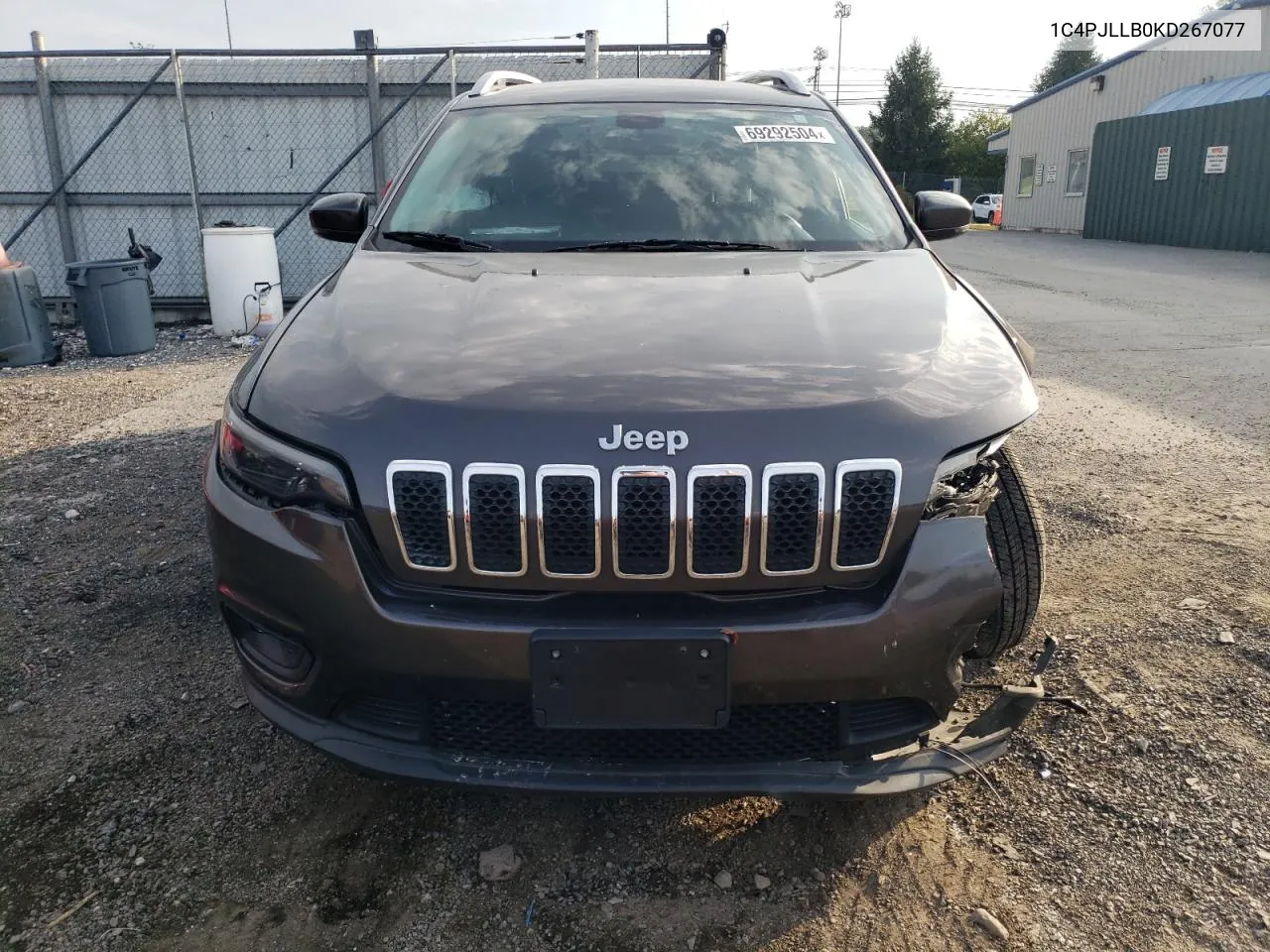 2019 Jeep Cherokee Latitude Plus VIN: 1C4PJLLB0KD267077 Lot: 69292504