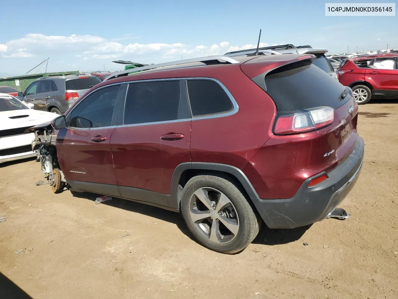 1C4PJMDN0KD356145 2019 Jeep Cherokee Limited