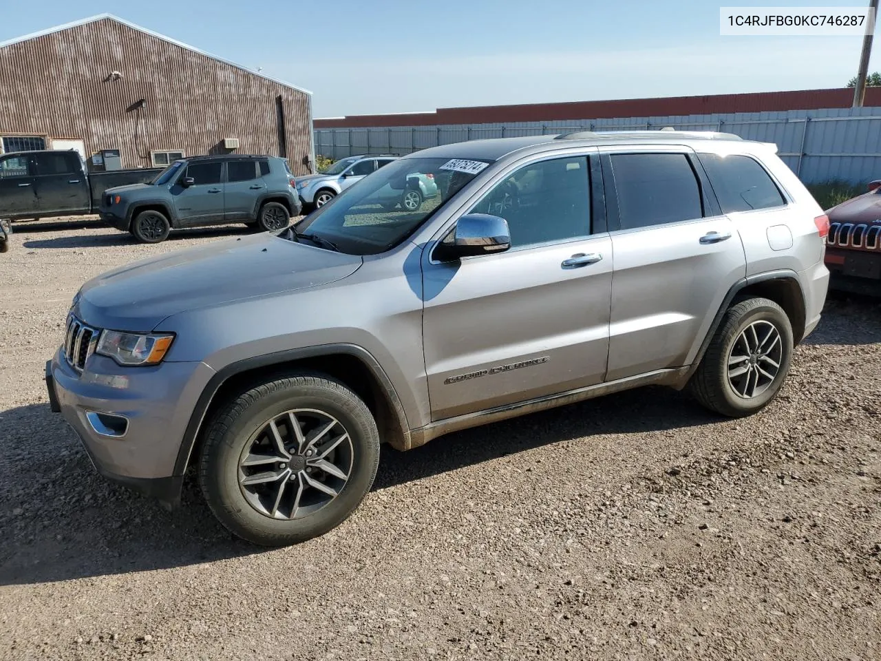 2019 Jeep Grand Cherokee Limited VIN: 1C4RJFBG0KC746287 Lot: 69375214