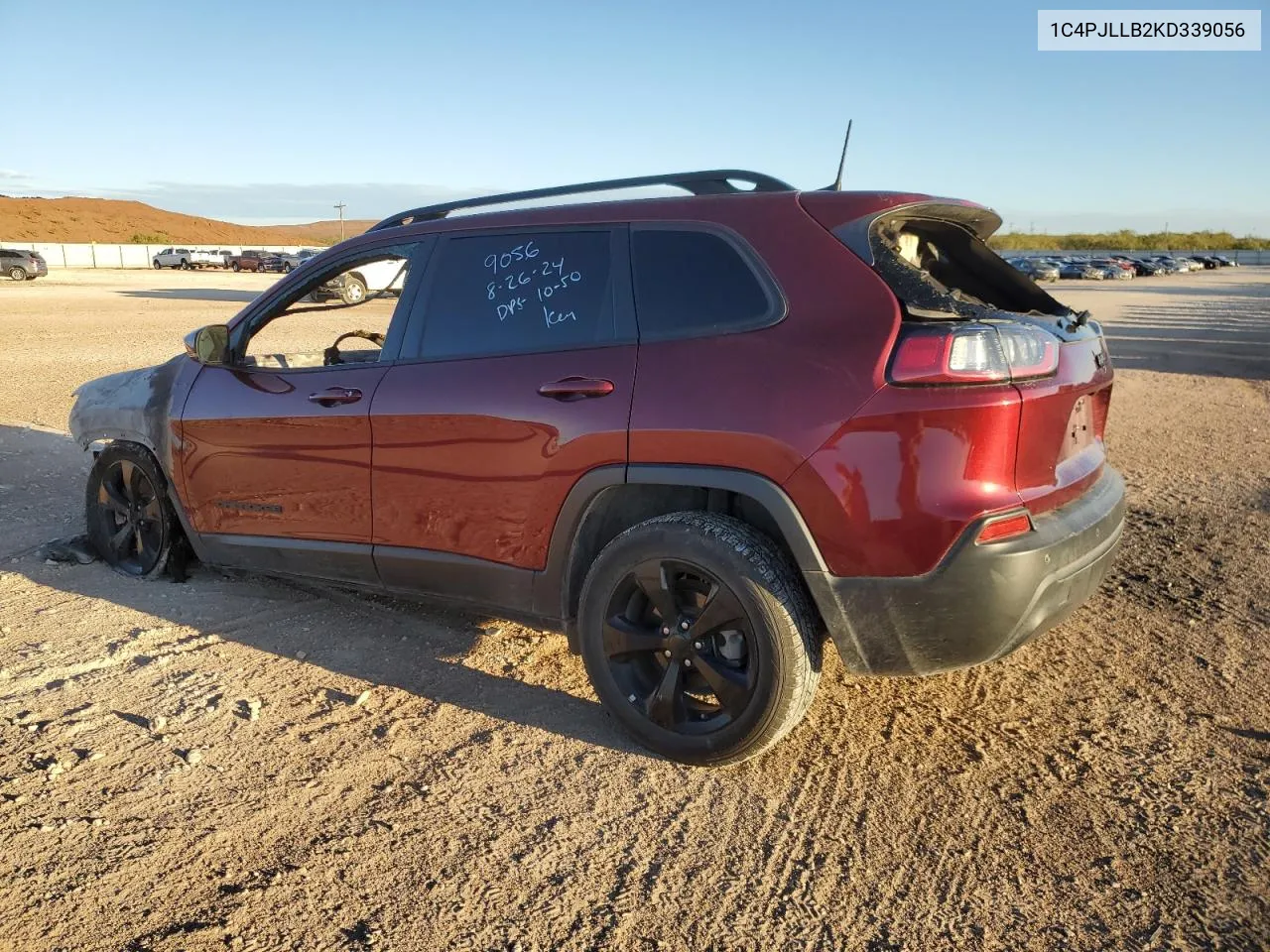 2019 Jeep Cherokee Latitude Plus VIN: 1C4PJLLB2KD339056 Lot: 69423224