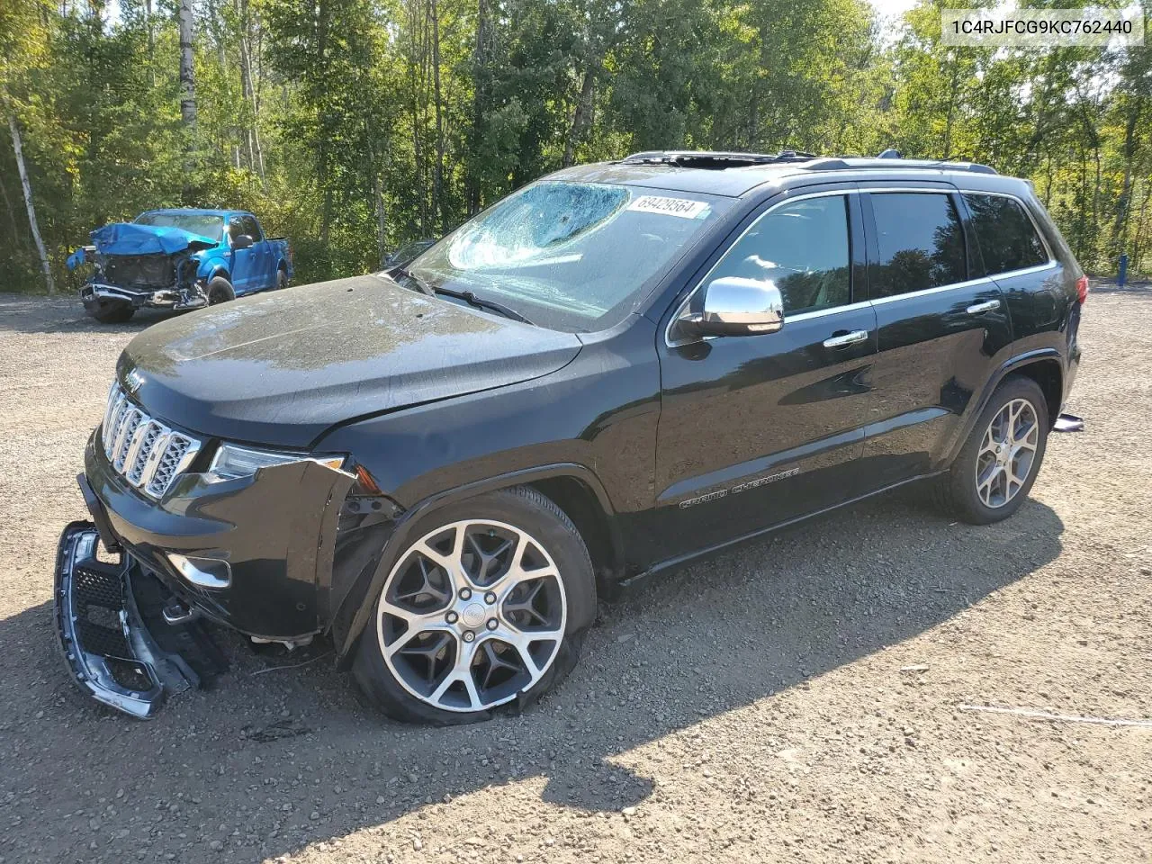 2019 Jeep Grand Cherokee Overland VIN: 1C4RJFCG9KC762440 Lot: 69429564