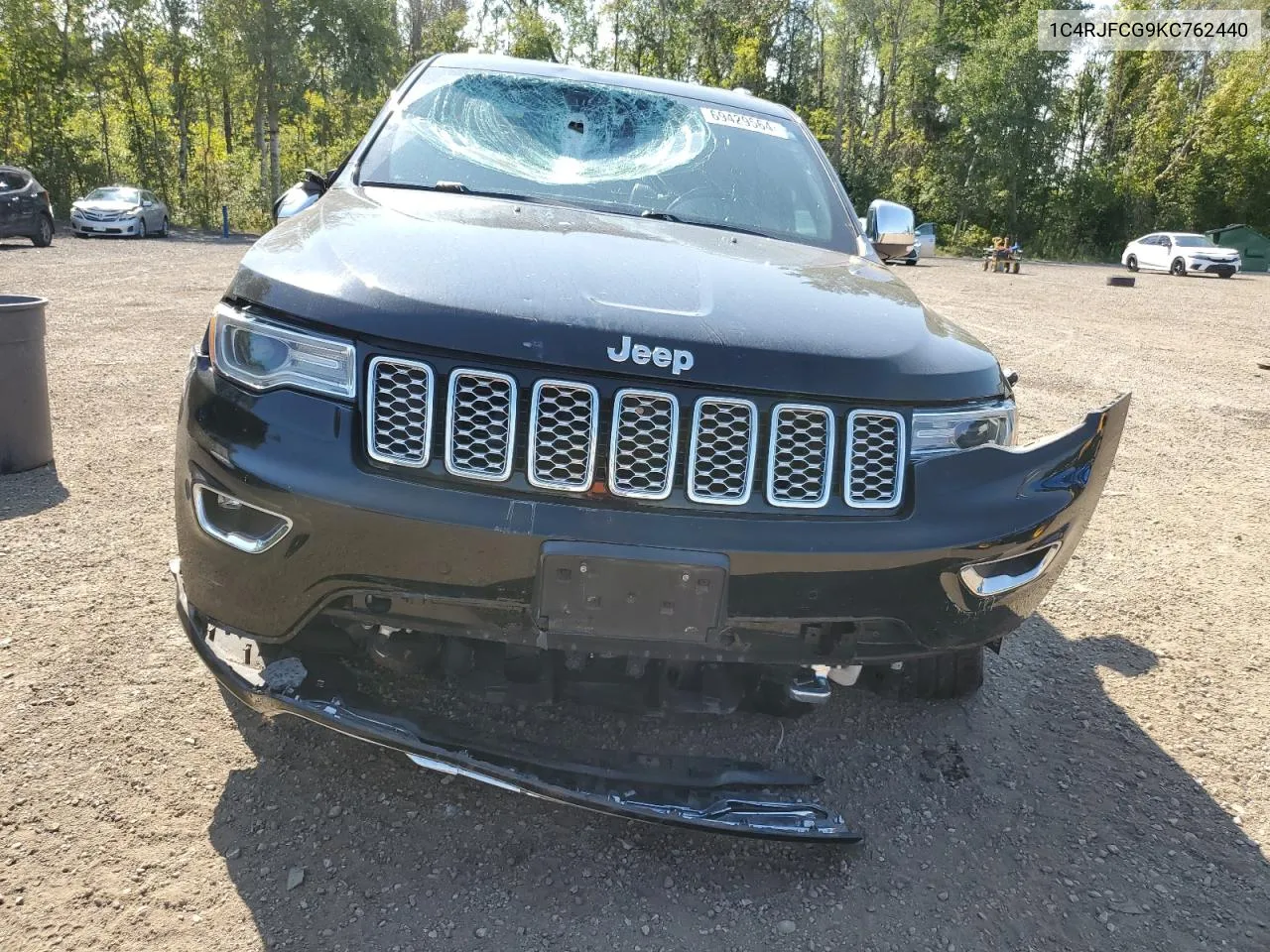 2019 Jeep Grand Cherokee Overland VIN: 1C4RJFCG9KC762440 Lot: 69429564