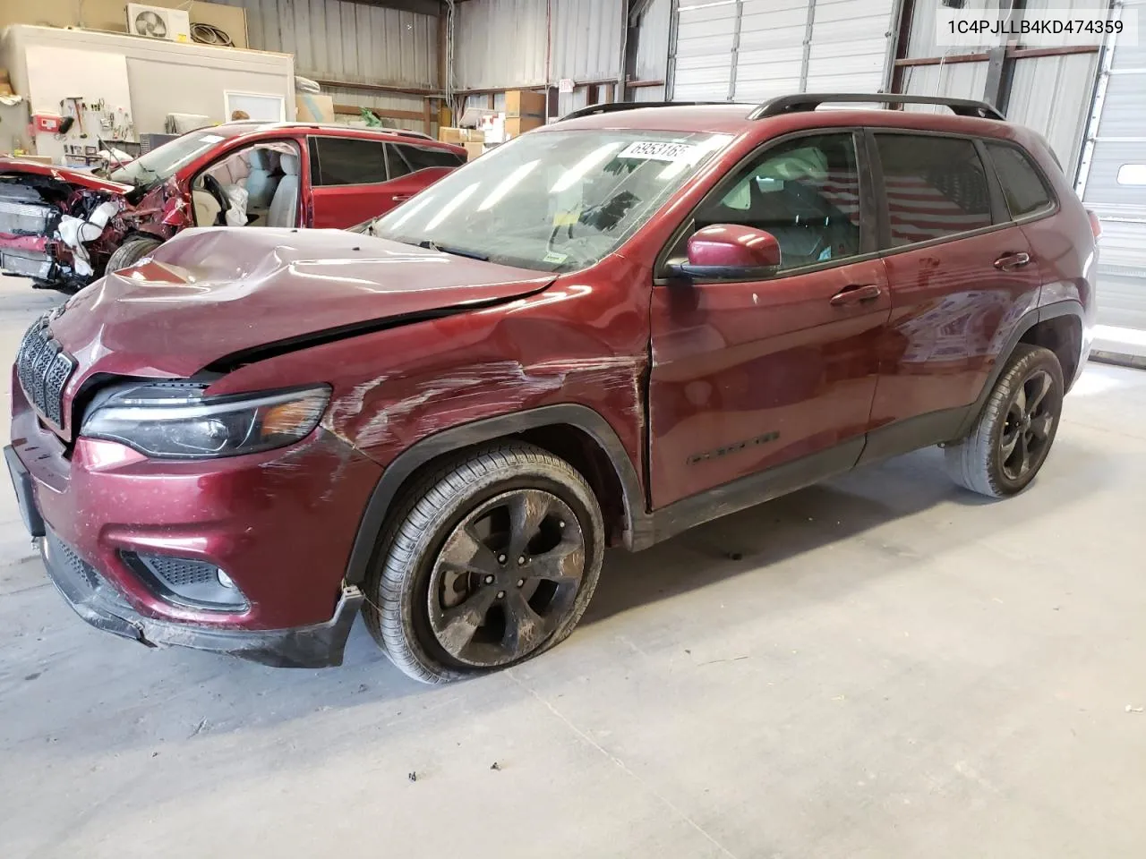 2019 Jeep Cherokee Latitude Plus VIN: 1C4PJLLB4KD474359 Lot: 69531654