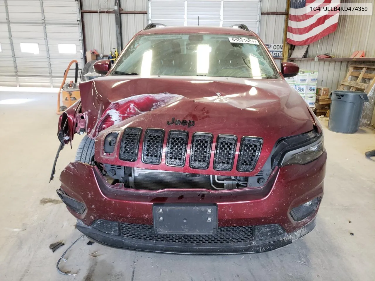 2019 Jeep Cherokee Latitude Plus VIN: 1C4PJLLB4KD474359 Lot: 69531654