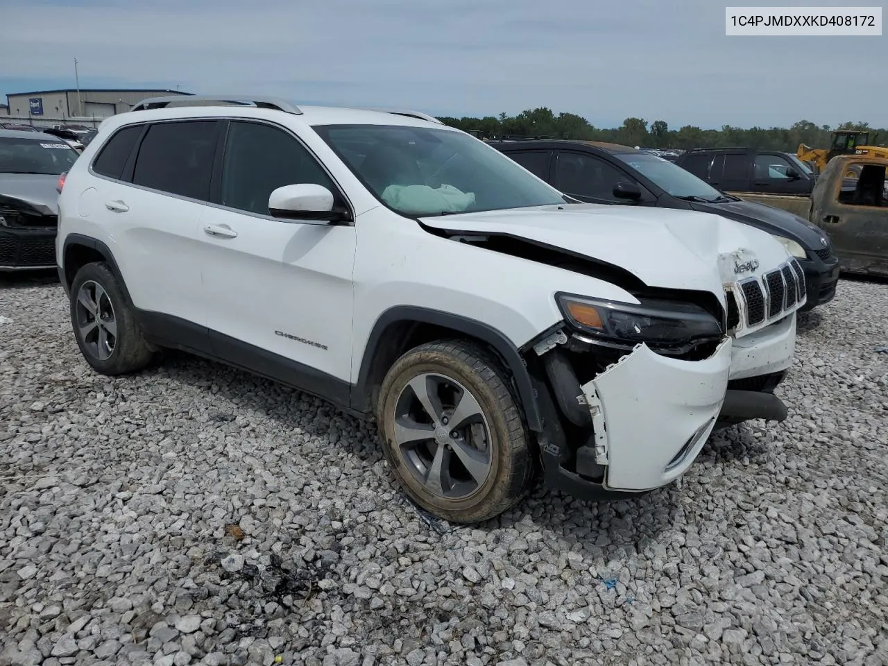 2019 Jeep Cherokee Limited VIN: 1C4PJMDXXKD408172 Lot: 69710984