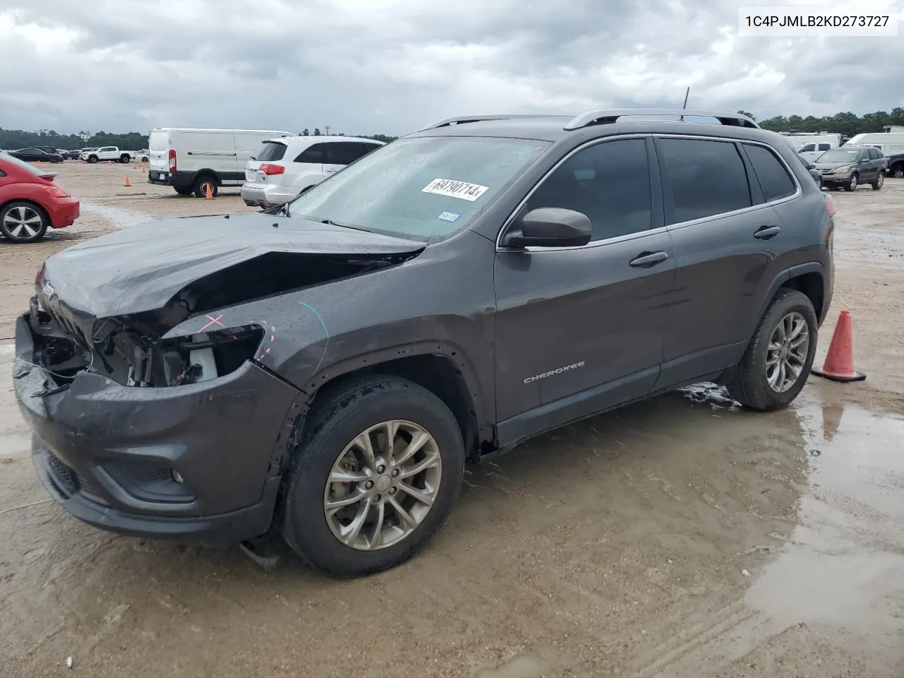 2019 Jeep Cherokee Latitude Plus VIN: 1C4PJMLB2KD273727 Lot: 69790714