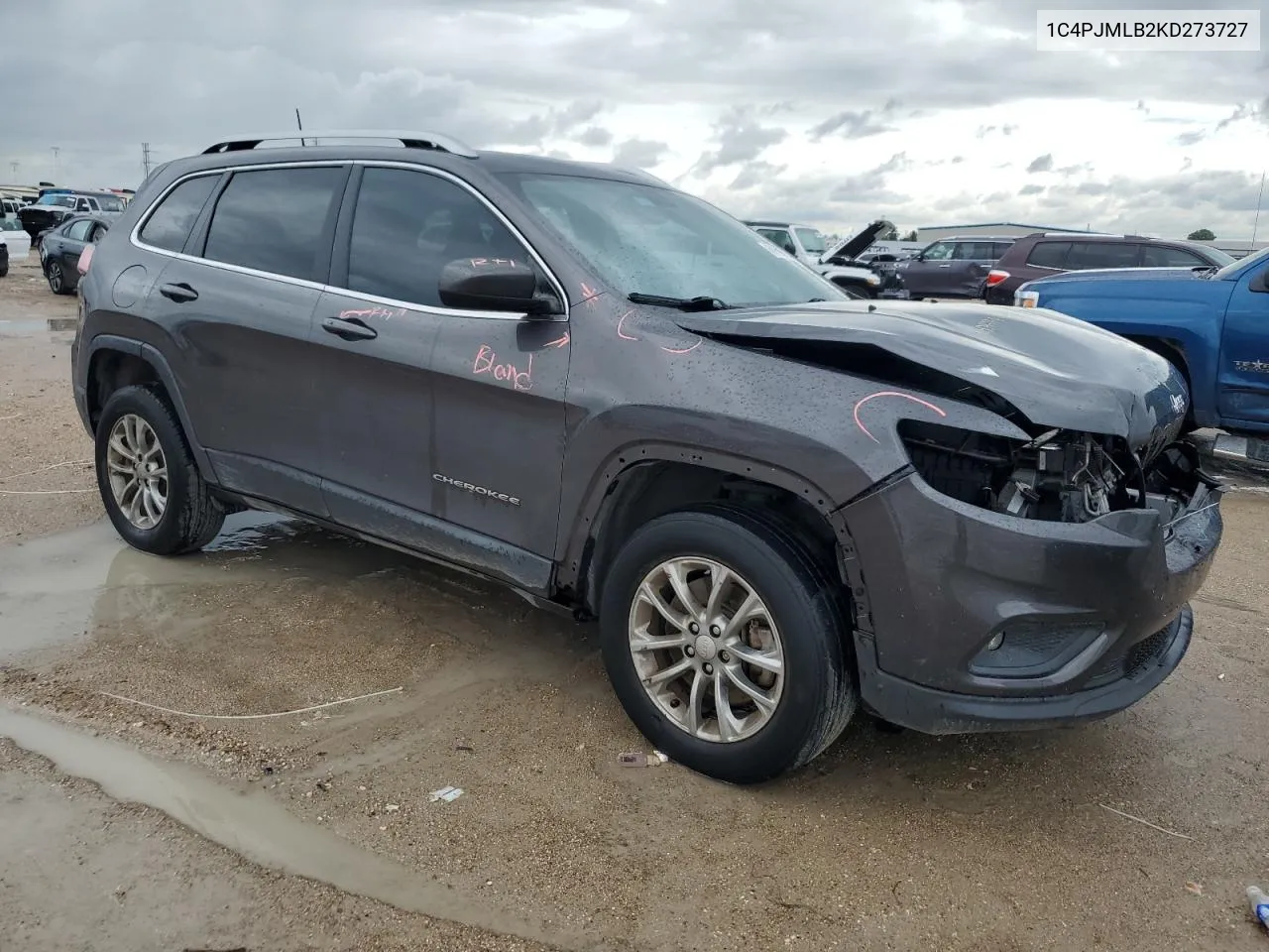 2019 Jeep Cherokee Latitude Plus VIN: 1C4PJMLB2KD273727 Lot: 69790714