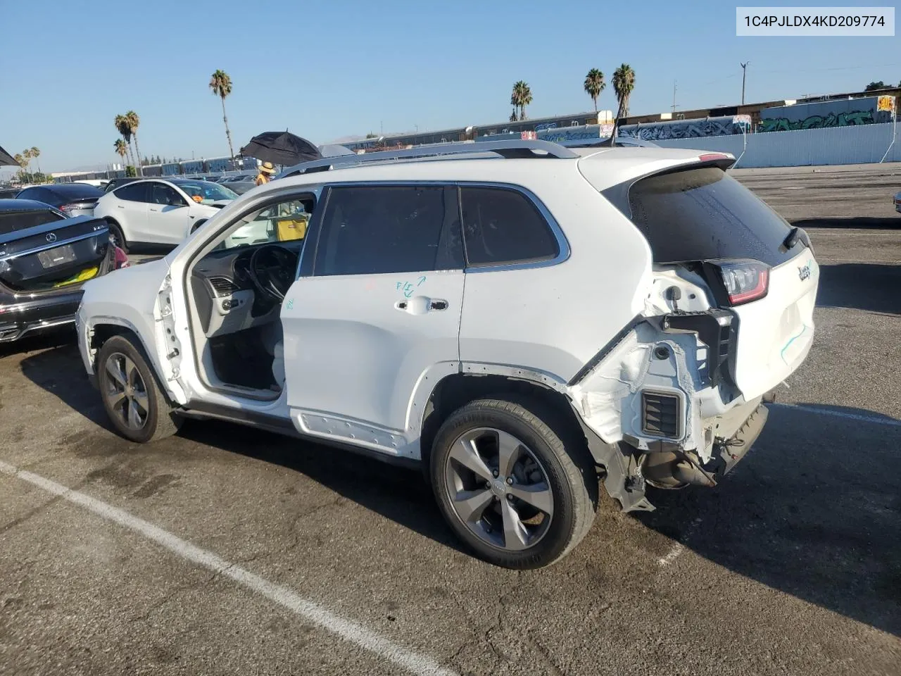 2019 Jeep Cherokee Limited VIN: 1C4PJLDX4KD209774 Lot: 69833434