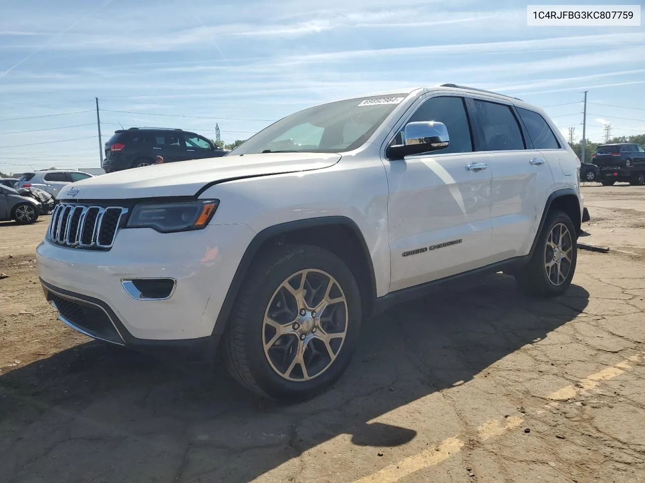 2019 Jeep Grand Cherokee Limited VIN: 1C4RJFBG3KC807759 Lot: 69892984