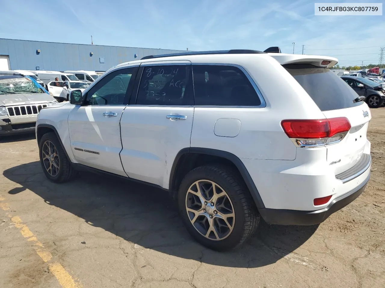 2019 Jeep Grand Cherokee Limited VIN: 1C4RJFBG3KC807759 Lot: 69892984