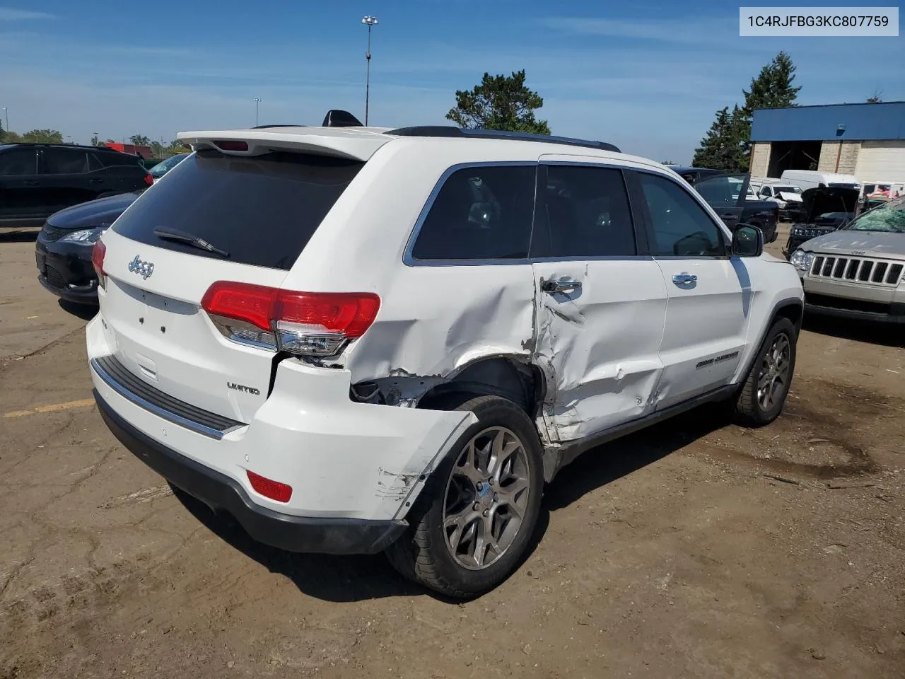 2019 Jeep Grand Cherokee Limited VIN: 1C4RJFBG3KC807759 Lot: 69892984