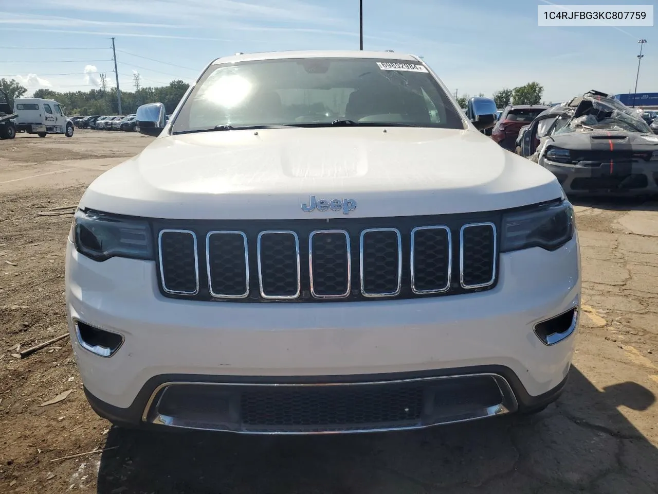 1C4RJFBG3KC807759 2019 Jeep Grand Cherokee Limited