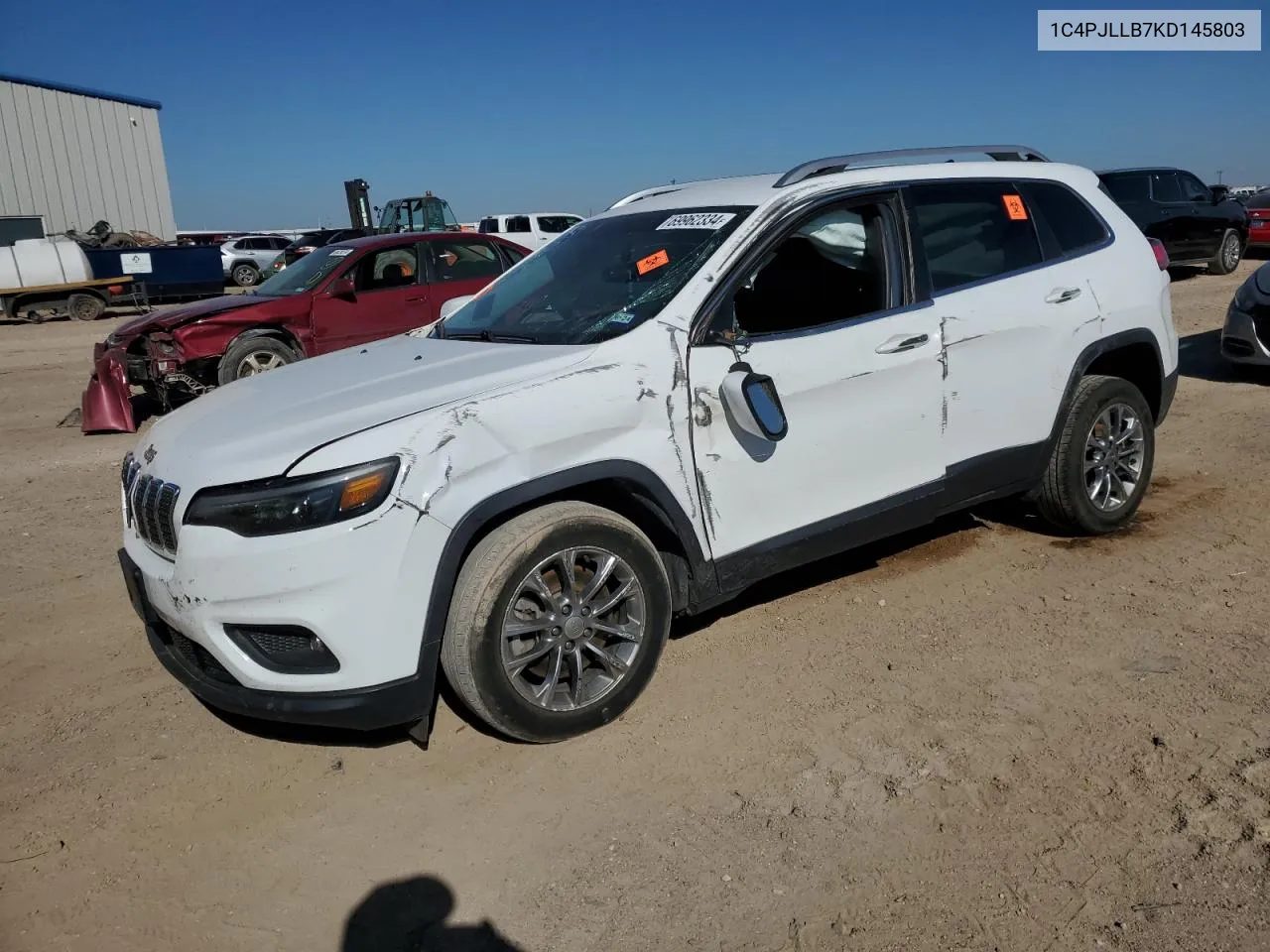 2019 Jeep Cherokee Latitude Plus VIN: 1C4PJLLB7KD145803 Lot: 69962334