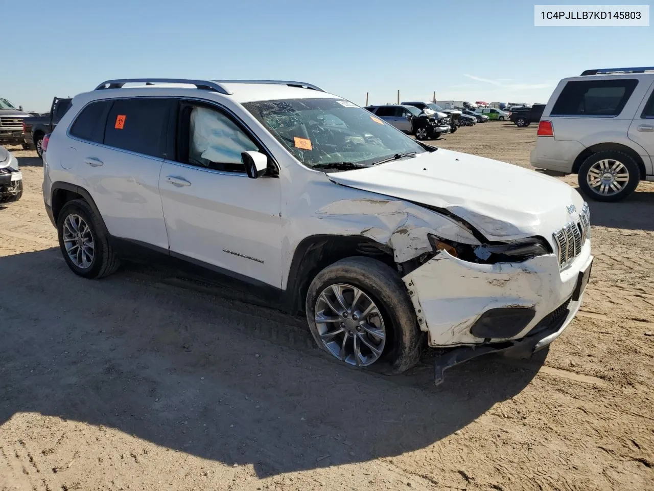 2019 Jeep Cherokee Latitude Plus VIN: 1C4PJLLB7KD145803 Lot: 69962334