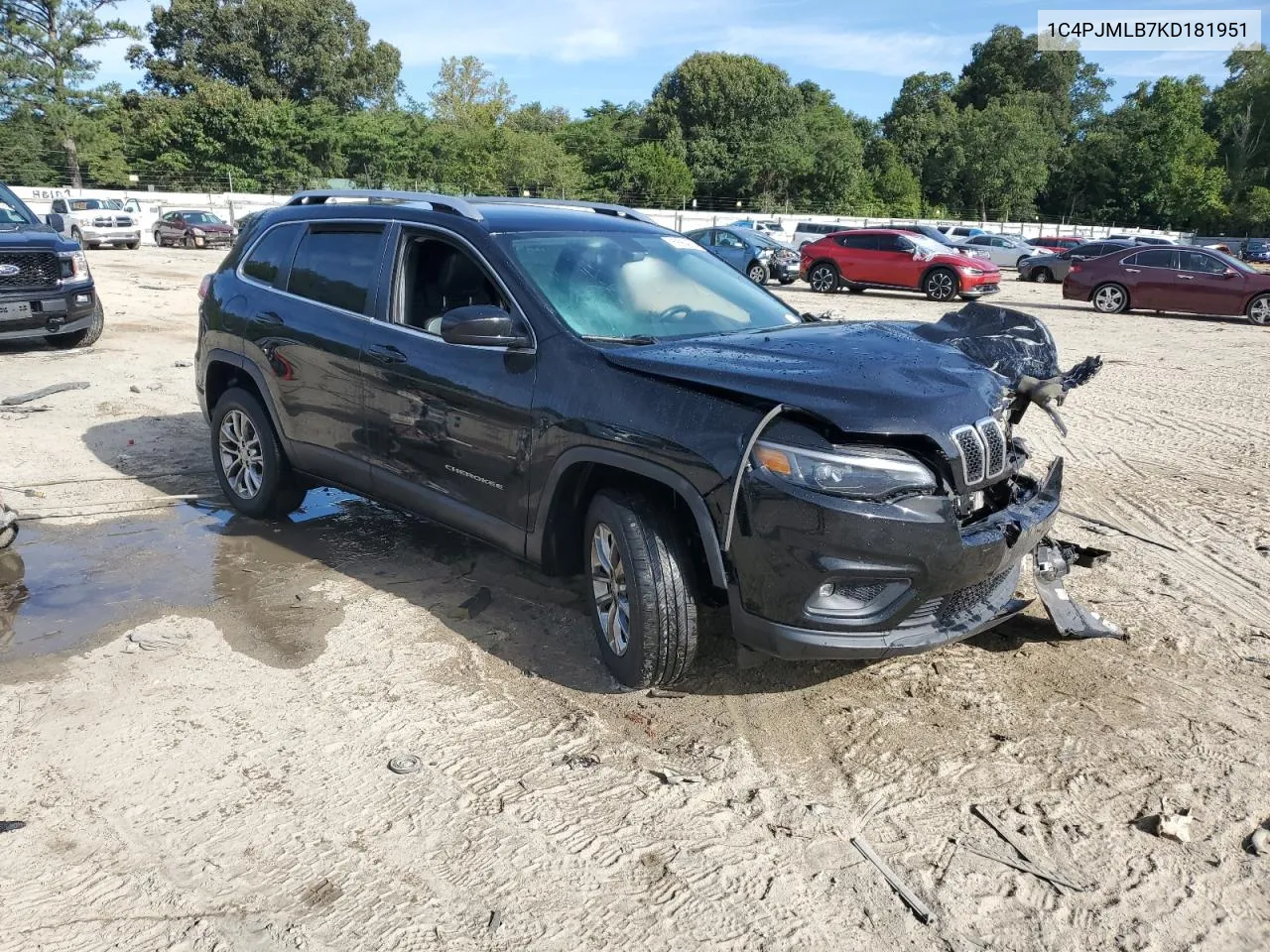 2019 Jeep Cherokee Latitude Plus VIN: 1C4PJMLB7KD181951 Lot: 69964624