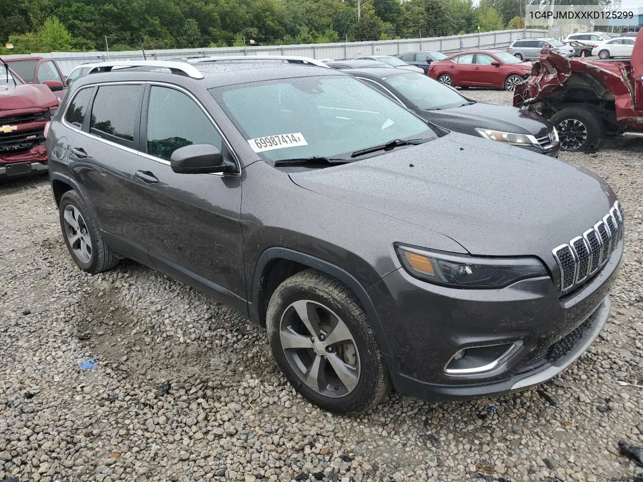 2019 Jeep Cherokee Limited VIN: 1C4PJMDXXKD125299 Lot: 69987414