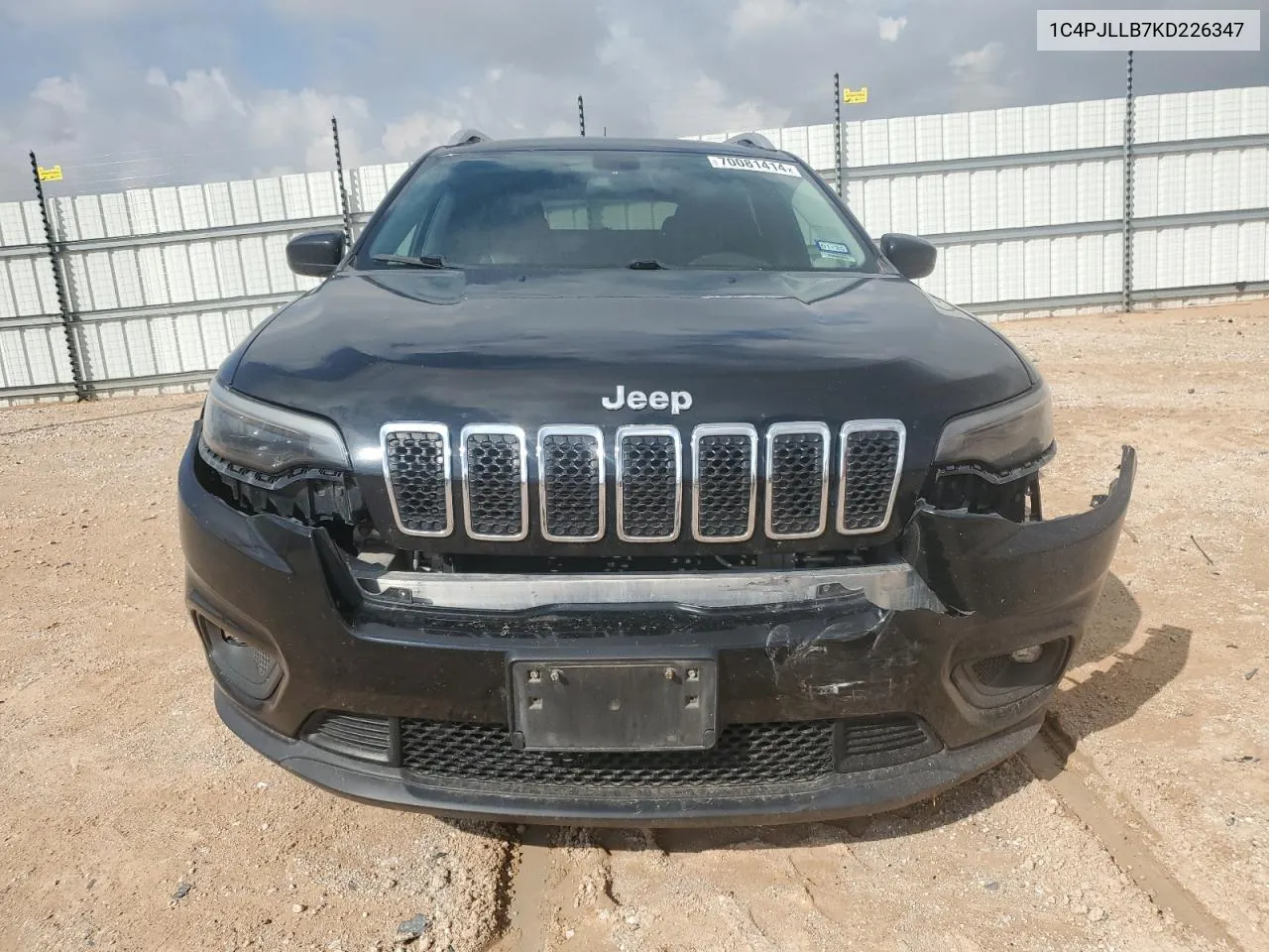 2019 Jeep Cherokee Latitude Plus VIN: 1C4PJLLB7KD226347 Lot: 70081414