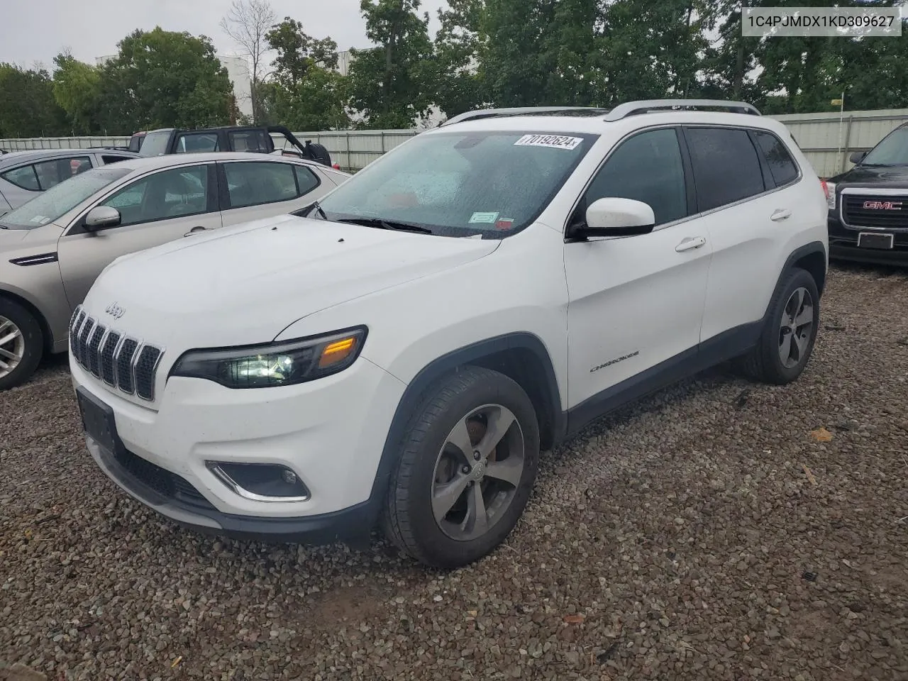 2019 Jeep Cherokee Limited VIN: 1C4PJMDX1KD309627 Lot: 70192624