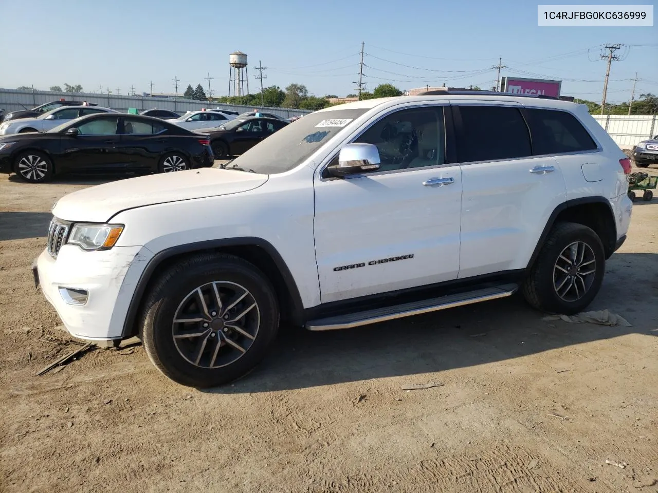 2019 Jeep Grand Cherokee Limited VIN: 1C4RJFBG0KC636999 Lot: 70194454