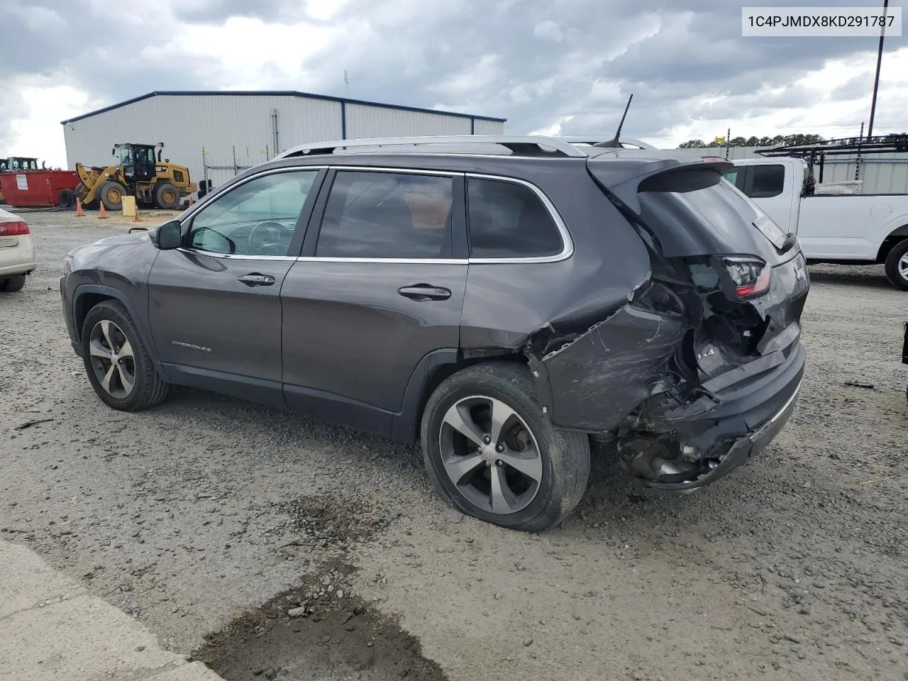 2019 Jeep Cherokee Limited VIN: 1C4PJMDX8KD291787 Lot: 70215274