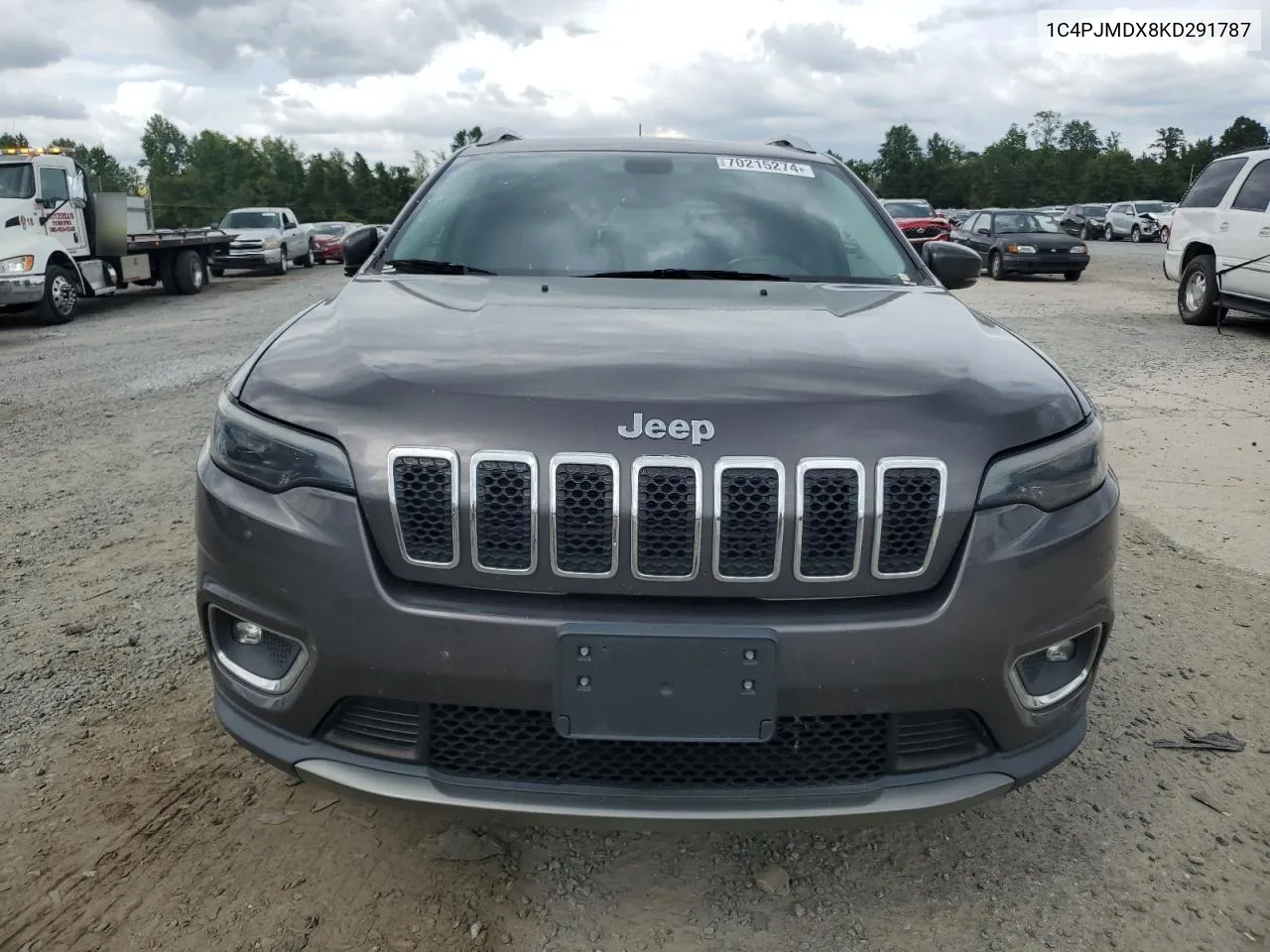 2019 Jeep Cherokee Limited VIN: 1C4PJMDX8KD291787 Lot: 70215274