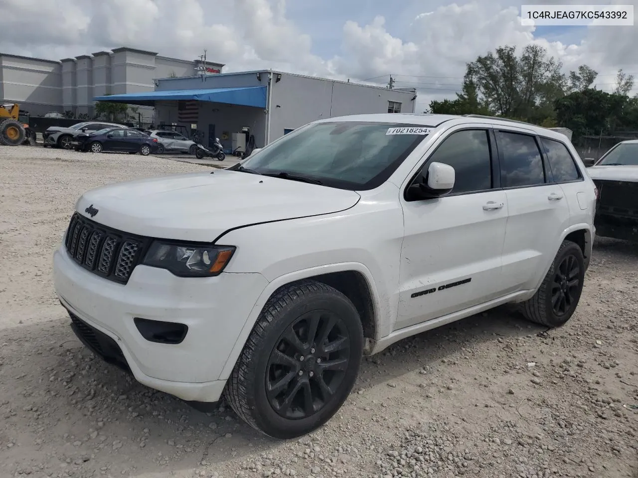 2019 Jeep Grand Cherokee Laredo VIN: 1C4RJEAG7KC543392 Lot: 70218254