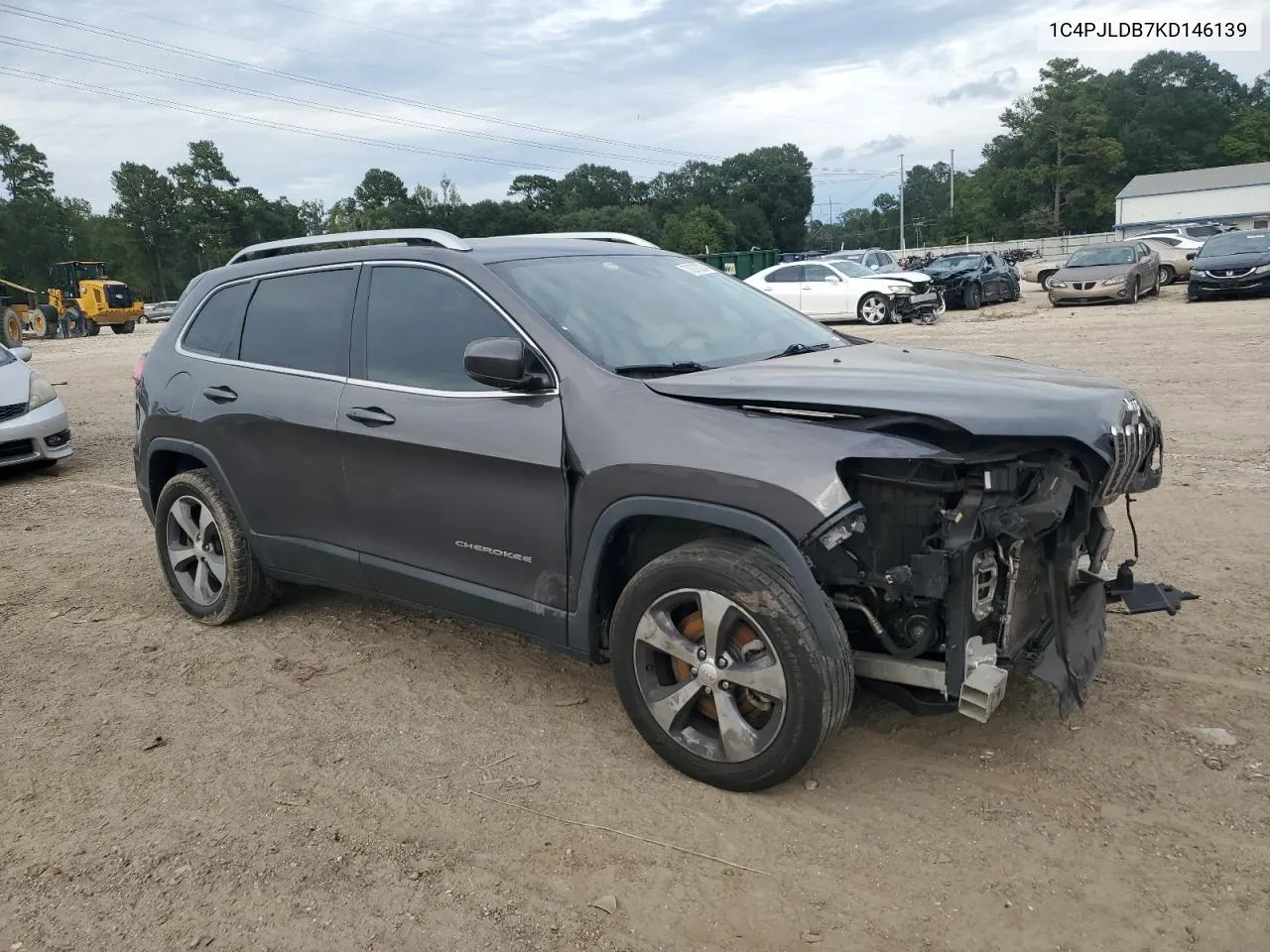 2019 Jeep Cherokee Limited VIN: 1C4PJLDB7KD146139 Lot: 70278234