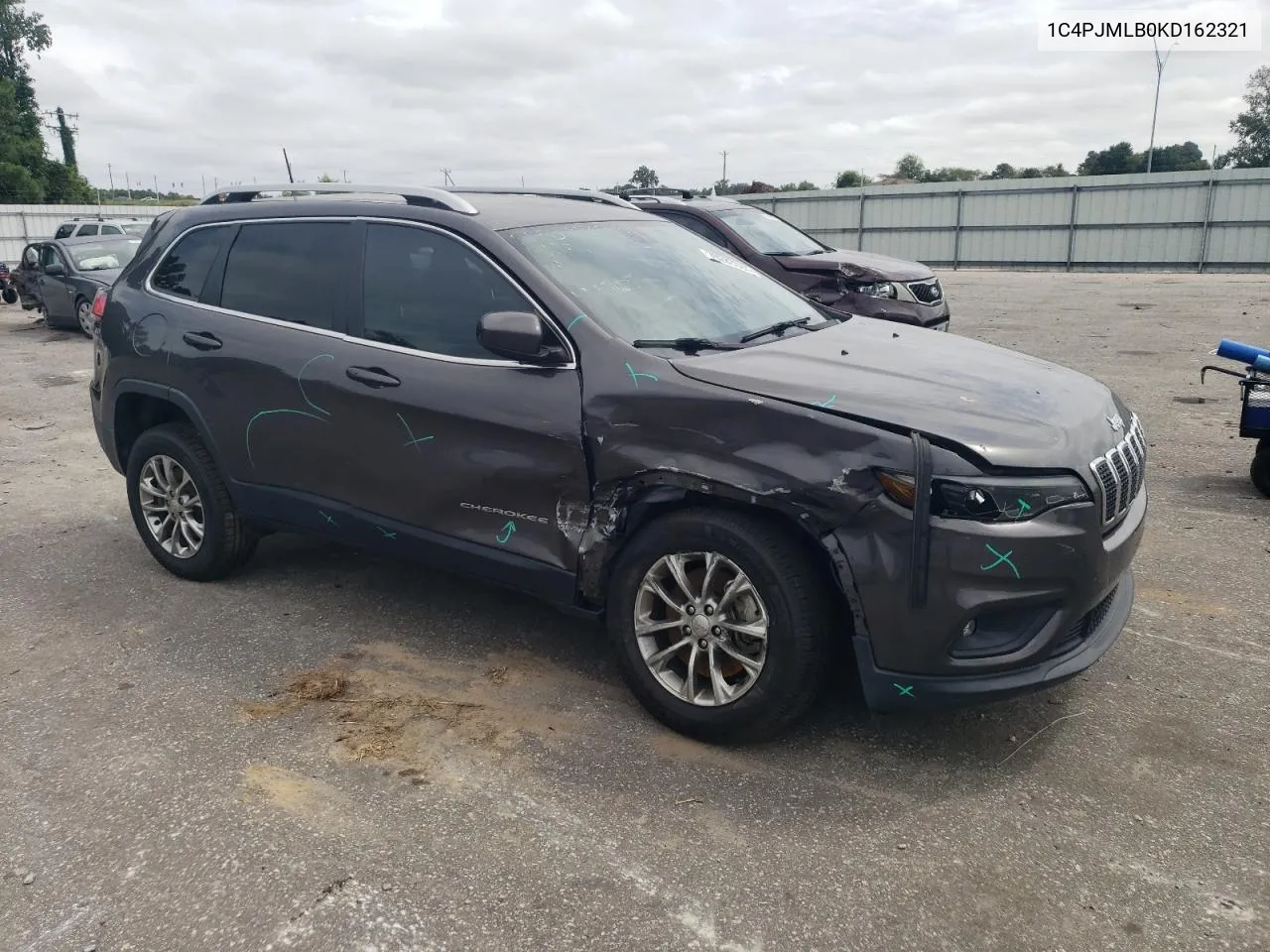 2019 Jeep Cherokee Latitude Plus VIN: 1C4PJMLB0KD162321 Lot: 70283004