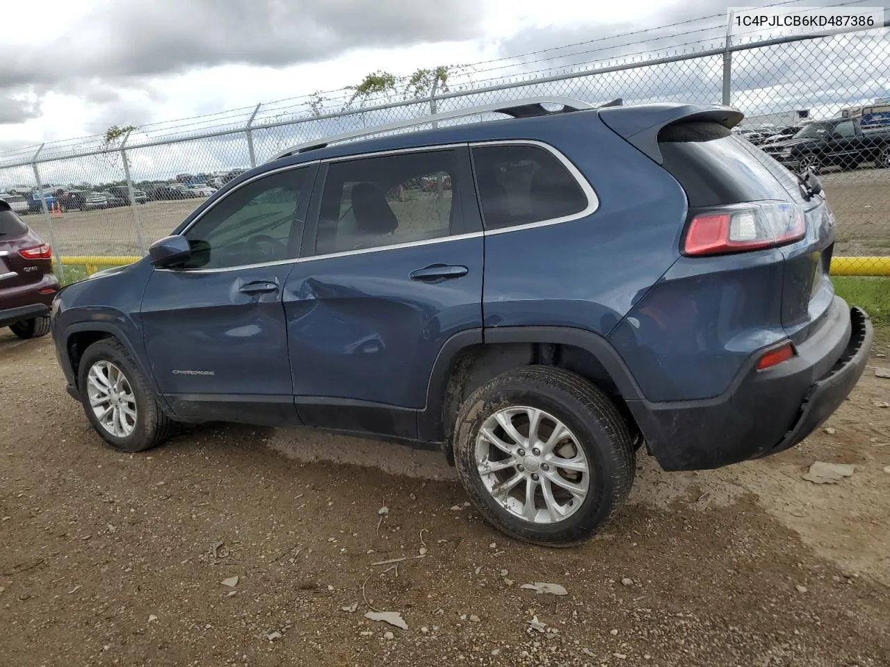 2019 Jeep Cherokee Latitude VIN: 1C4PJLCB6KD487386 Lot: 70295194