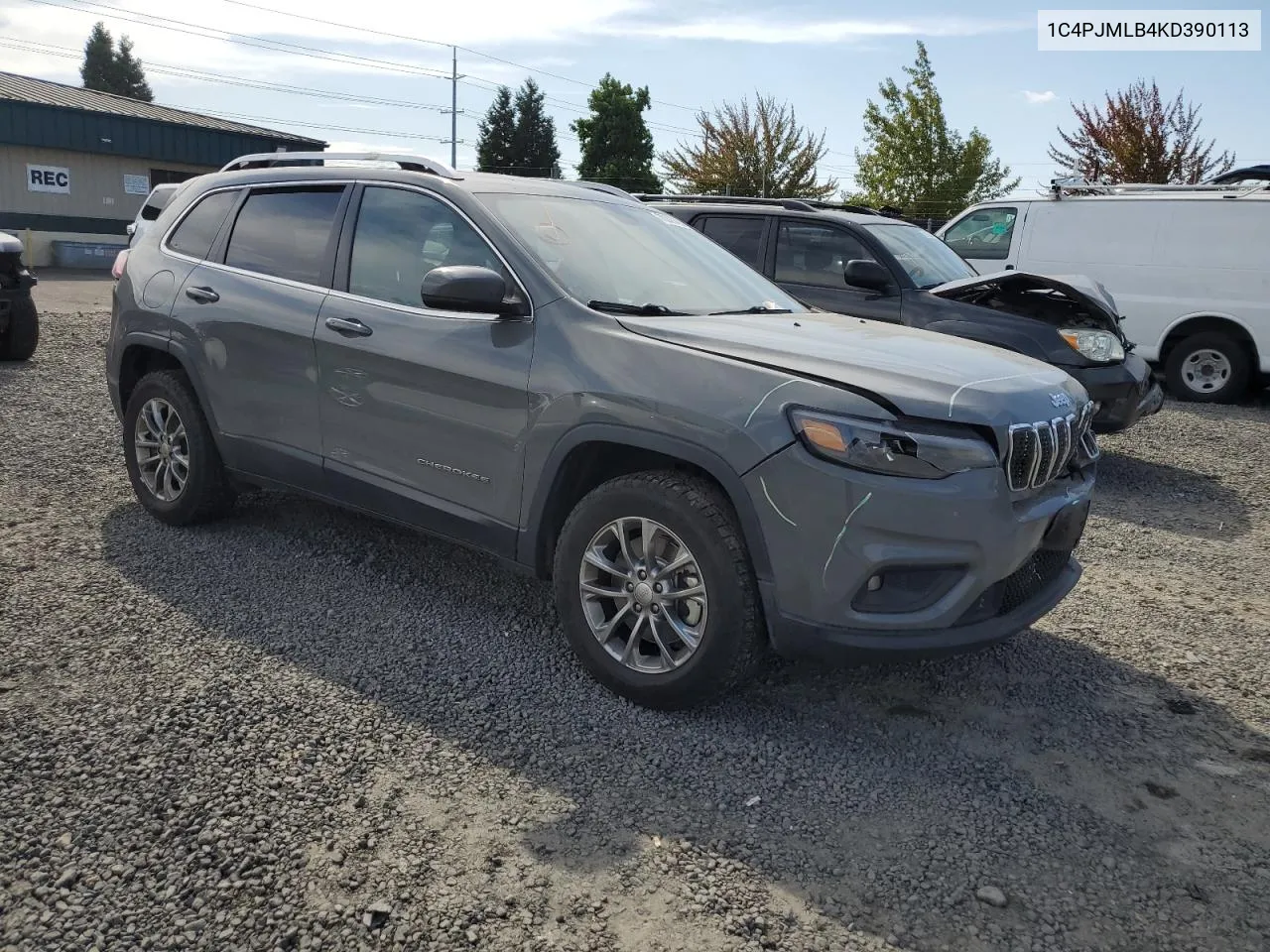 2019 Jeep Cherokee Latitude Plus VIN: 1C4PJMLB4KD390113 Lot: 70328494