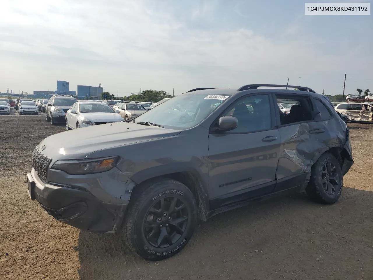 2019 Jeep Cherokee Latitude VIN: 1C4PJMCX8KD431192 Lot: 70330774