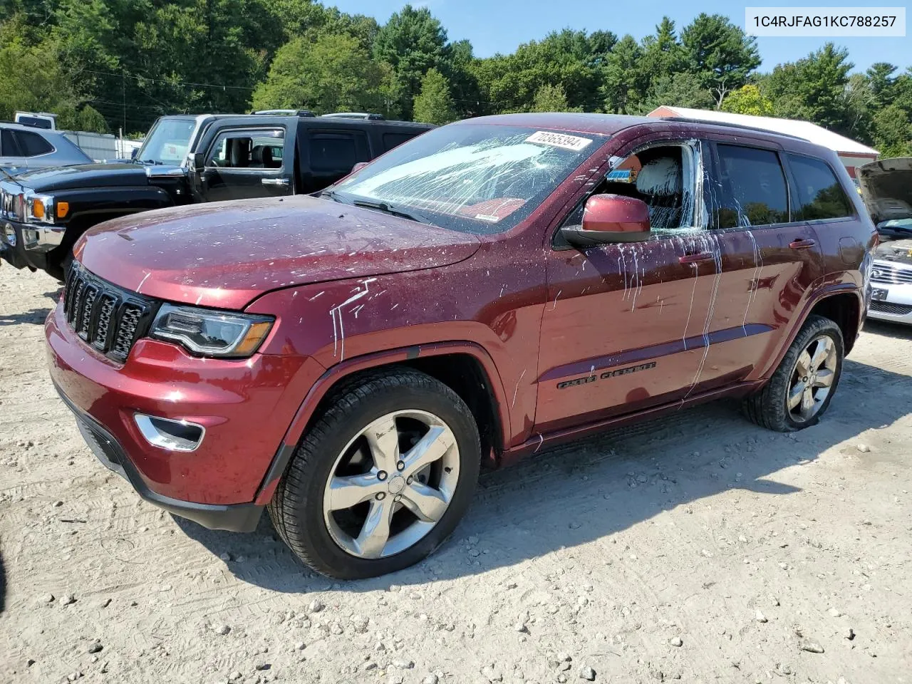 2019 Jeep Grand Cherokee Laredo VIN: 1C4RJFAG1KC788257 Lot: 70365394