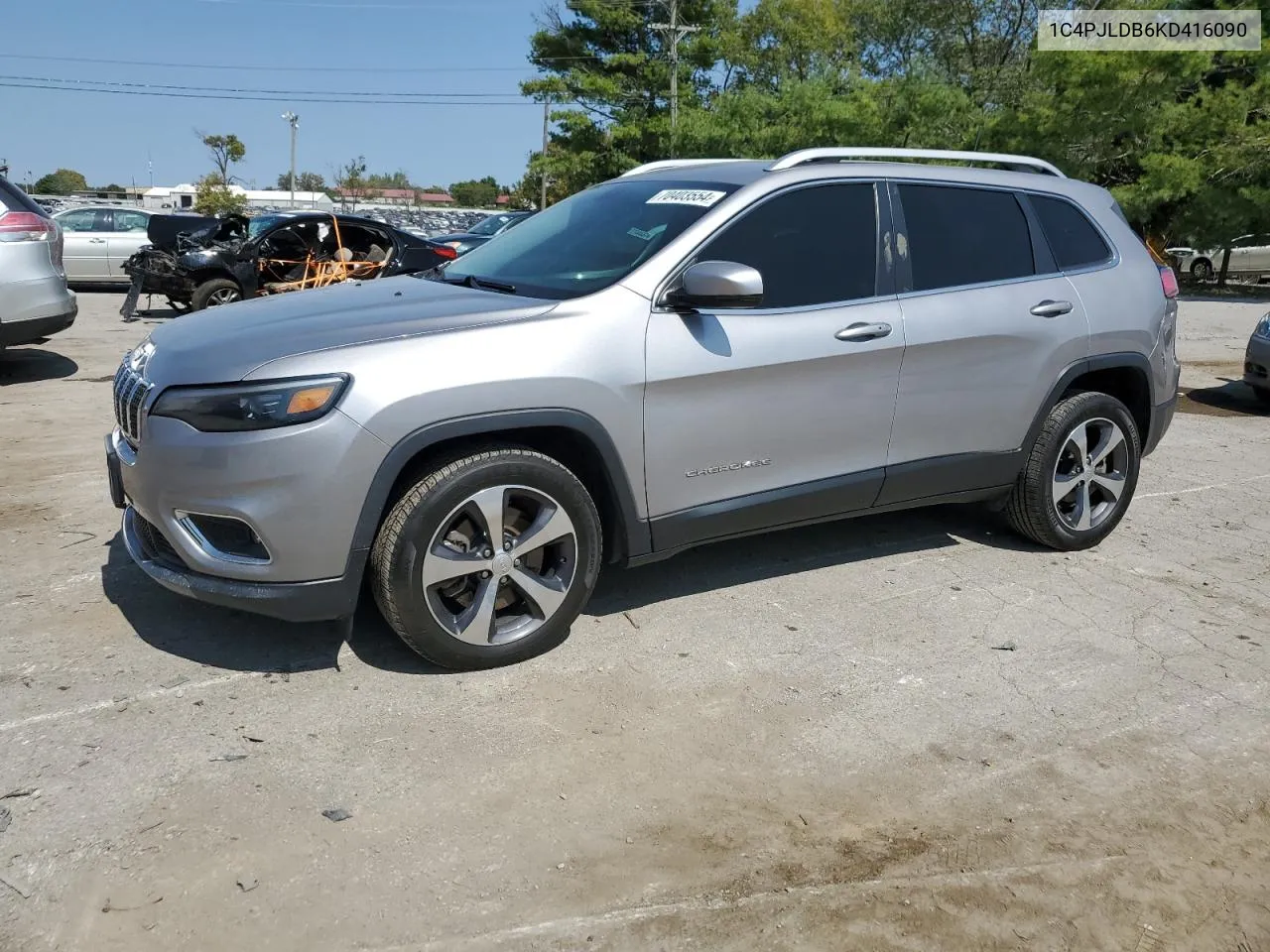 2019 Jeep Cherokee Limited VIN: 1C4PJLDB6KD416090 Lot: 70403554