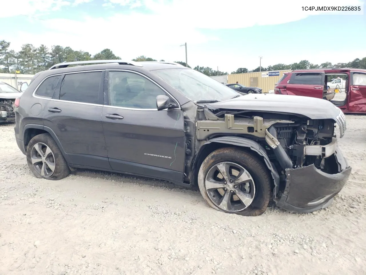 2019 Jeep Cherokee Limited VIN: 1C4PJMDX9KD226835 Lot: 70406934