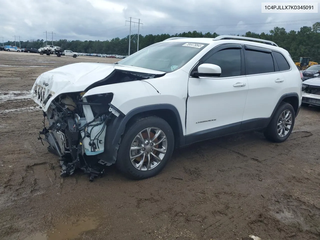 2019 Jeep Cherokee Latitude Plus VIN: 1C4PJLLX7KD345091 Lot: 70447954