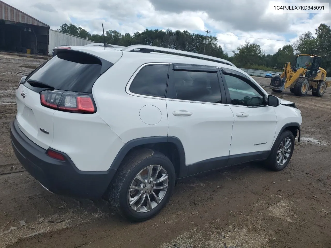 2019 Jeep Cherokee Latitude Plus VIN: 1C4PJLLX7KD345091 Lot: 70447954