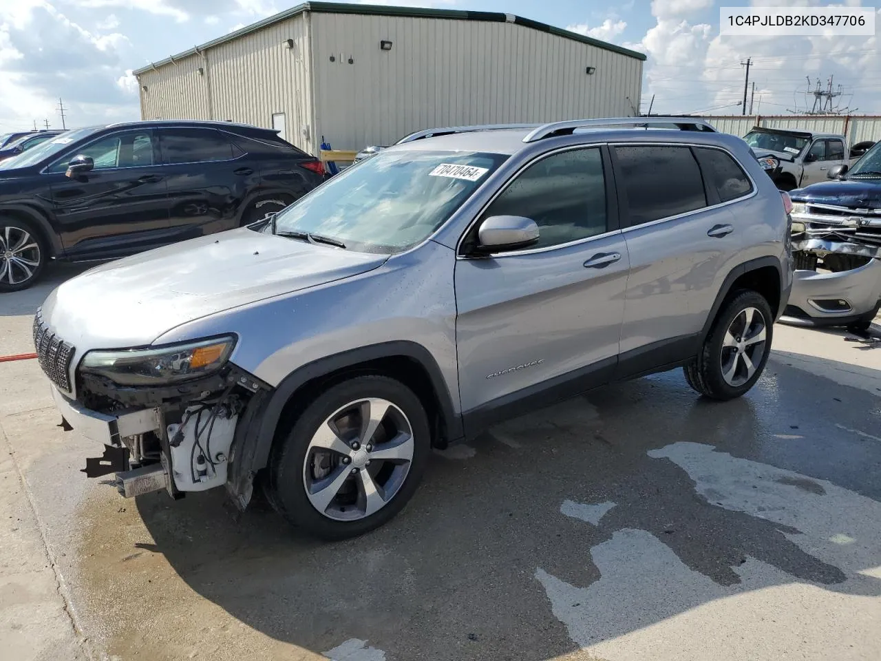 2019 Jeep Cherokee Limited VIN: 1C4PJLDB2KD347706 Lot: 70470464