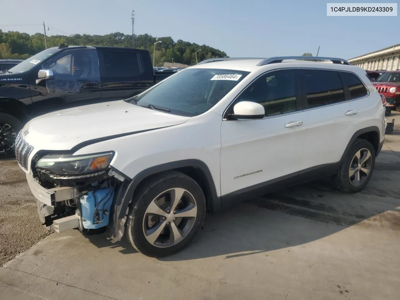 2019 Jeep Cherokee Limited VIN: 1C4PJLDB9KD243309 Lot: 70586464