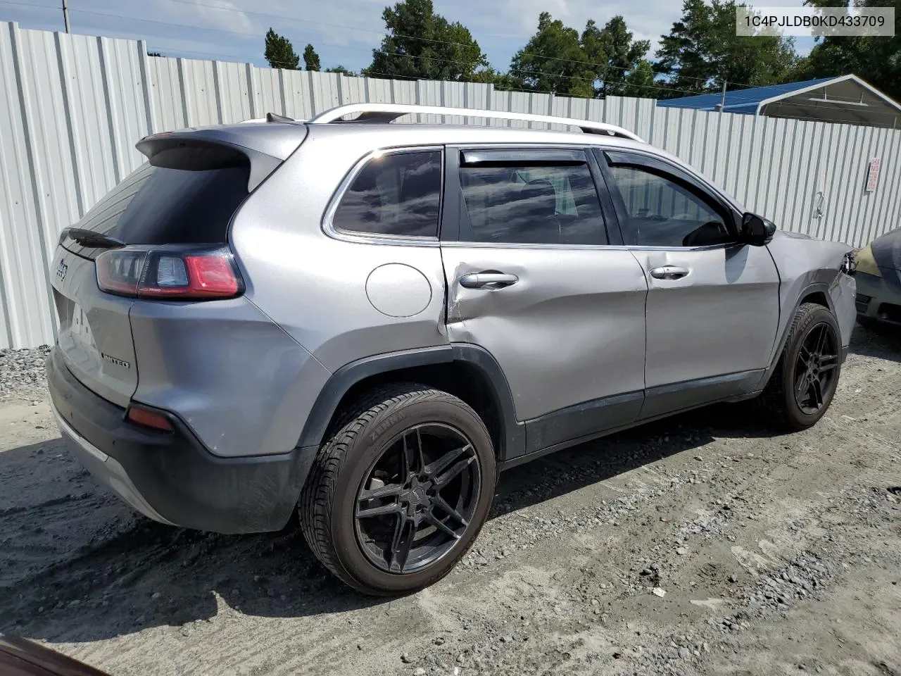 2019 Jeep Cherokee Limited VIN: 1C4PJLDB0KD433709 Lot: 70608464