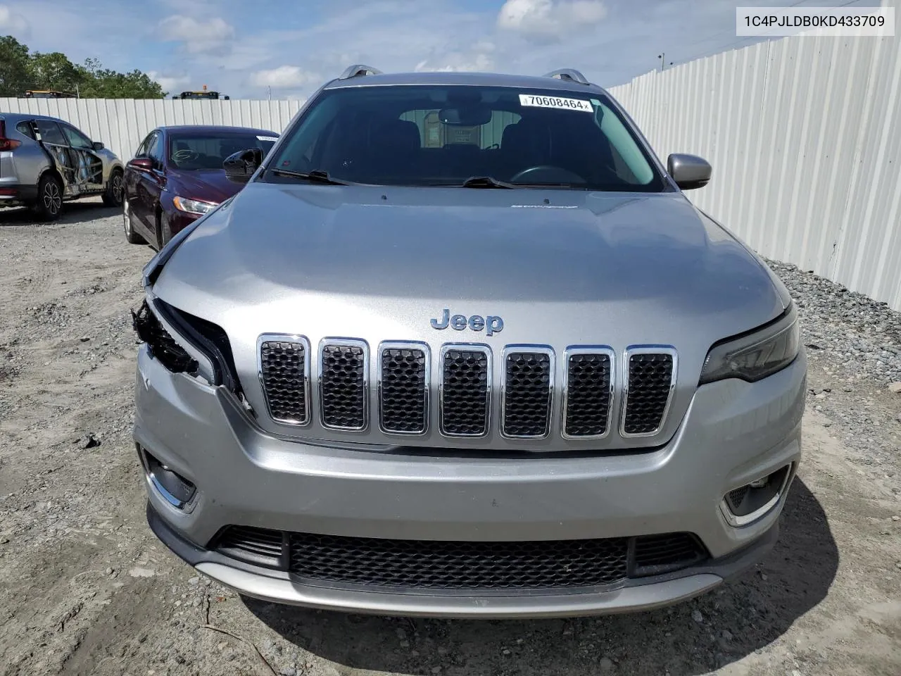 2019 Jeep Cherokee Limited VIN: 1C4PJLDB0KD433709 Lot: 70608464