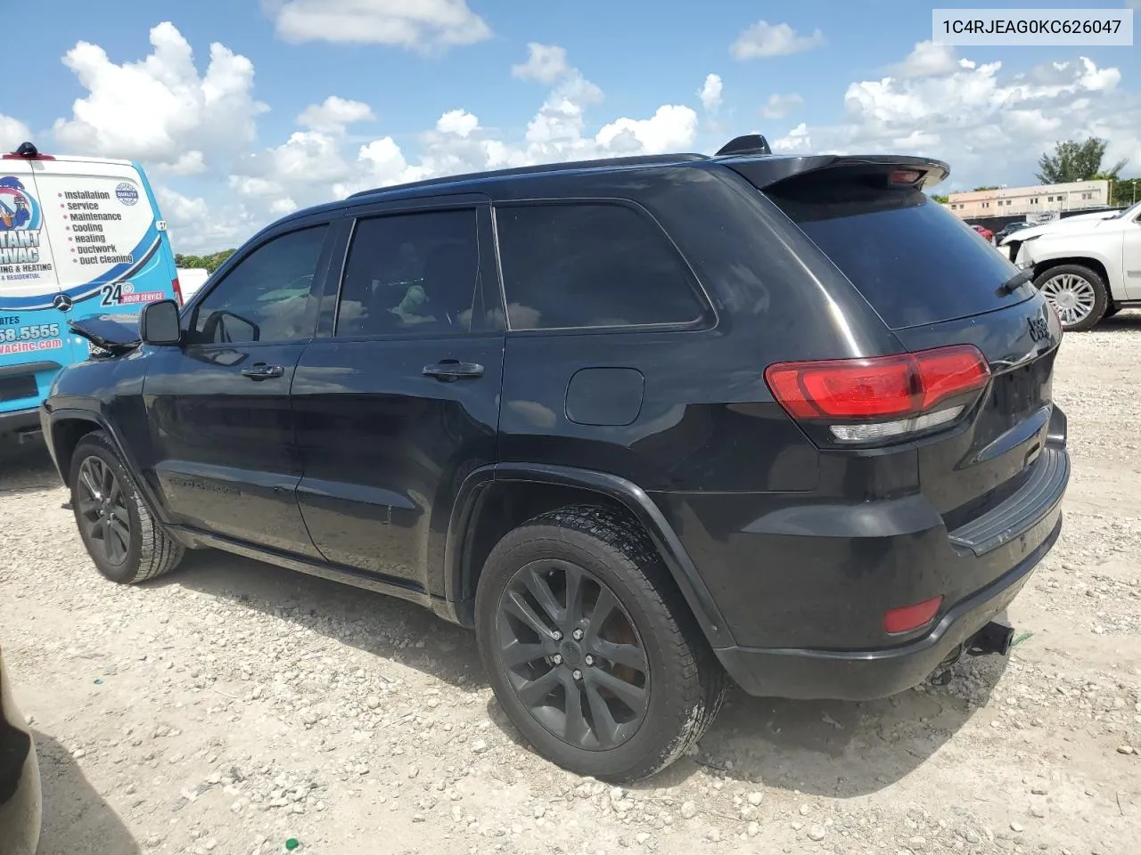 2019 Jeep Grand Cherokee Laredo VIN: 1C4RJEAG0KC626047 Lot: 70628224