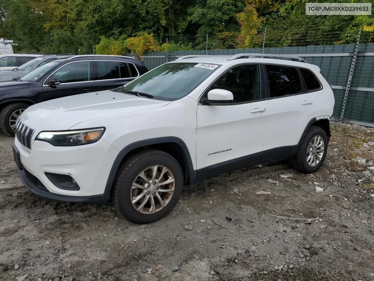 2019 Jeep Cherokee Latitude VIN: 1C4PJMCBXKD239633 Lot: 70642624