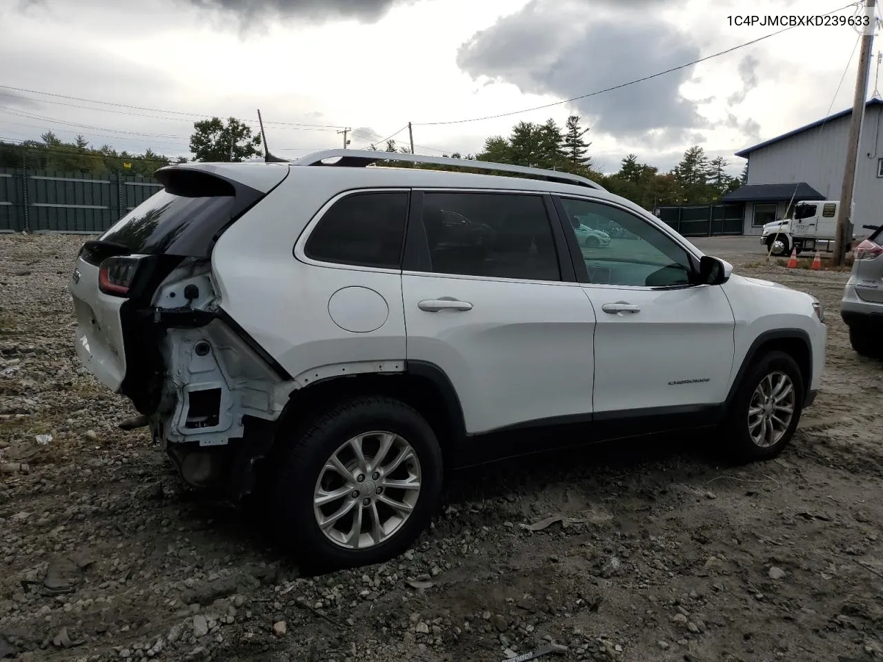 2019 Jeep Cherokee Latitude VIN: 1C4PJMCBXKD239633 Lot: 70642624