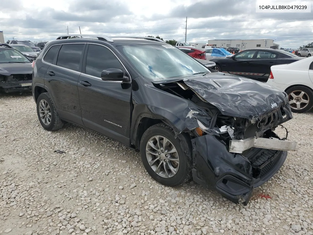 2019 Jeep Cherokee Latitude Plus VIN: 1C4PJLLB8KD479239 Lot: 70690104