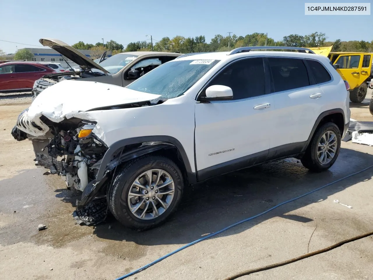 2019 Jeep Cherokee Latitude Plus VIN: 1C4PJMLN4KD287591 Lot: 70720034