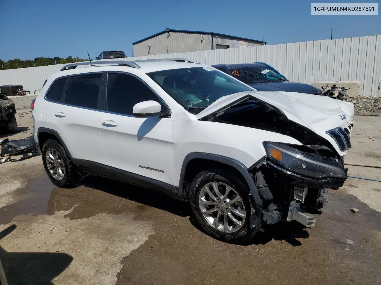 2019 Jeep Cherokee Latitude Plus VIN: 1C4PJMLN4KD287591 Lot: 70720034